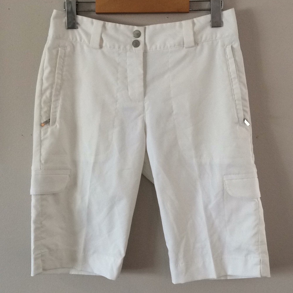 Nike Golf Dri Fit White Long Shorts